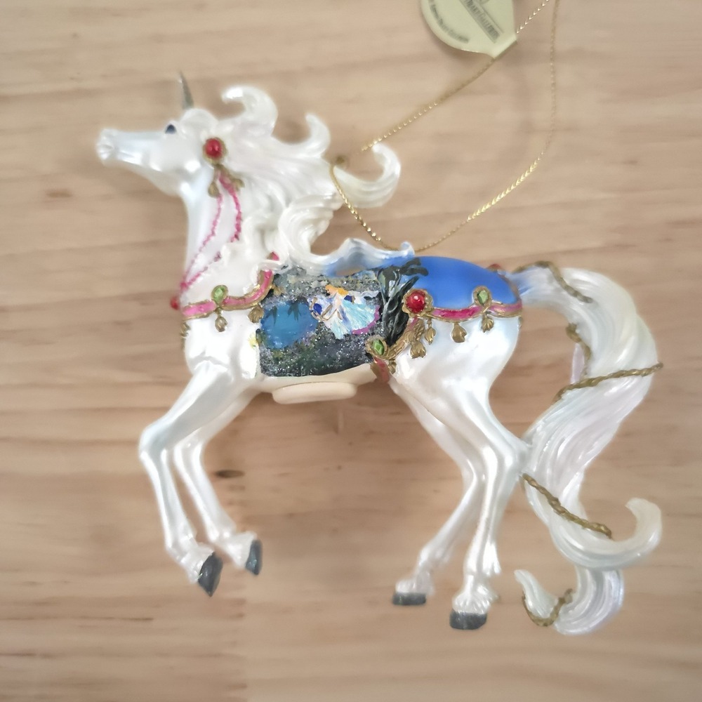 VTG Unicorn Ornament Fairy Garden Maiden's Dreams Ashton Drake Mimi Jobe